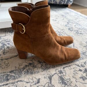 Anne Klein Brown Heeled Boots
